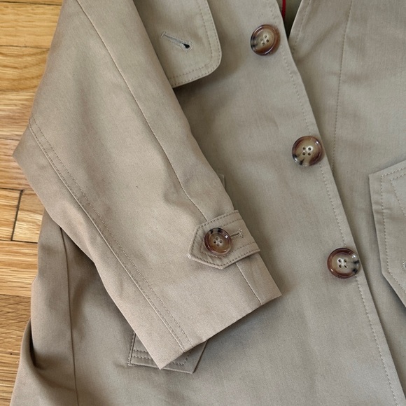 Burberry Kids Tan Hooded Raincoat - Picture 6 of 9